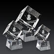 Burrill 3D Award on Robson Base - Clear | https://www.bestnamebadges.com