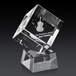 Burrill 3D Award on Robson Base - Clear | https://www.bestnamebadges.com