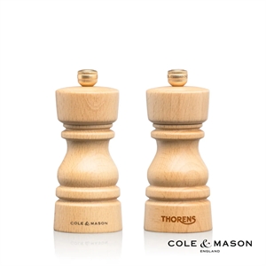 Cole & Mason™ London Collection Mills - Beachwood Natural | https://www.bestnamebadges.com
