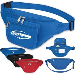Custom Portable Zippered Fanny Pack With Organizer