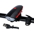 USB Rechargeable Bike Front Light with Horn | https://www.bestnamebadges.com