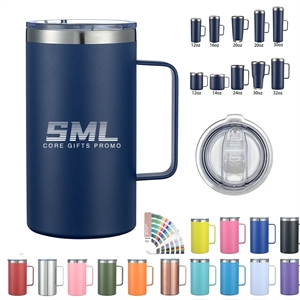 24oz Stainless Steel Vacuum Thermo Mug with Sealing Lid