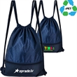 Eco Cinch Pack rPET Recycled Polyester Drawstring Bag | https://www.bestnamebadges.com