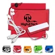Mobile Tech Power Bank Accessory Kit with Earbuds in Pouch | https://www.bestnamebadges.com