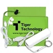 Mobile Tech Power Bank Accessory Kit with Earbuds in Pouch | https://www.bestnamebadges.com