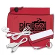 Mobile Tech Power Bank Accessory Kit with Earbuds in Pouch | https://www.bestnamebadges.com