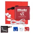 TechMesh Tunes Mobile Tech Earbud Kit in Mesh Zipper Pouch | https://www.bestnamebadges.com