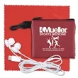 TechMesh Tunes Mobile Tech Earbud Kit in Mesh Zipper Pouch | https://www.bestnamebadges.com