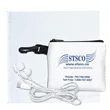 TechMesh Tunes Mobile Tech Earbud Kit in Mesh Zipper Pouch | https://www.bestnamebadges.com