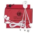TechTime Mobile Charging Kit w/ Earbuds | https://www.bestnamebadges.com