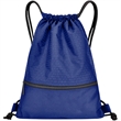 Football Shape Fabric Drawstring Bag W/ Zipper | https://www.bestnamebadges.com