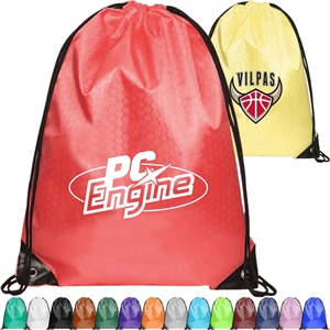 Football Shaped Fabric Drawstring (13.5 