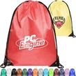 Football Shaped Fabric Drawstring (13.5 " x 16.5") | https://www.bestnamebadges.com