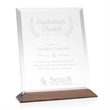 Embassy Award - Starfire/Walnut (Vert) | https://www.bestnamebadges.com