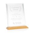 Embassy Award - Starfire/Bamboo (Vert) | https://www.bestnamebadges.com