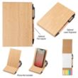 Bamboo Desk Jotter With Phone Stand | https://www.bestnamebadges.com