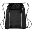 Two Tone Drawstring w/ Earphone Outlet Backpack (13.5"x17") | https://www.bestnamebadges.com