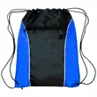 Two Tone Drawstring w/ Earphone Outlet Backpack (13.5"x17") | https://www.bestnamebadges.com