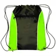 Two Tone Drawstring w/ Earphone Outlet Backpack (13.5"x17") | https://www.bestnamebadges.com