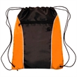 Two Tone Drawstring w/ Earphone Outlet Backpack (13.5"x17") | https://www.bestnamebadges.com