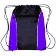 Two Tone Drawstring w/ Earphone Outlet Backpack (13.5"x17") | https://www.bestnamebadges.com