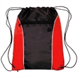 Two Tone Drawstring w/ Earphone Outlet Backpack (13.5"x17") | https://www.bestnamebadges.com