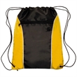 Two Tone Drawstring w/ Earphone Outlet Backpack (13.5"x17") | https://www.bestnamebadges.com