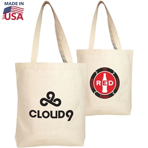 100% USA-Made 10 oz Cotton Canvas Tote Bag (13