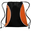Two Color Mesh Drawstring Side Zipper Backpack 13.25"x15.25" | https://www.bestnamebadges.com