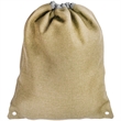 Linen Cromwell Drawstring Backpacks (13" x 16") | https://www.bestnamebadges.com