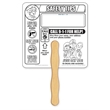 Crime Prevention Coloring Hand Fans | https://www.bestnamebadges.com