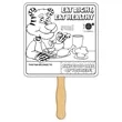Good Nutrition Coloring Hand Fans | https://www.bestnamebadges.com