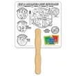 Good Nutrition Coloring Hand Fans | https://www.bestnamebadges.com