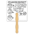 Good Nutrition Coloring Hand Fans | https://www.bestnamebadges.com