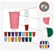 Custom16 Oz Reusable BPA Free Double Wall Plastic Party Cup | https://www.bestnamebadges.com