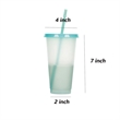 24oz  Plastic Color Changing Tumbler with Lids and Straws | https://www.bestnamebadges.com