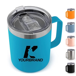 14oz Double Wall Stainless Steel Travel Tumbler Cup with Lid