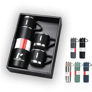 17oz Stainless Steel Insulated Bottle Water Flask Gift Set