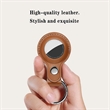 Custom Protective Leather Case Tracker tag Keychain | https://www.bestnamebadges.com