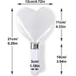 Heart Star Shaped Reusable LED Flashing Light Glow Sticks | https://www.bestnamebadges.com