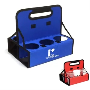 6-Holes Portable Reusable Handle Cup Carrier