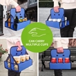 6-Holes Portable Reusable Handle Cup Carrier | https://www.bestnamebadges.com