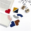 Leather Heart Corner Page Bookmarks | https://www.bestnamebadges.com