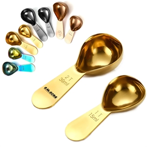 Short Handle Stainless Steel Coffee Measuring Spoon
