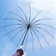 Wedding Transparent Umbrella | https://www.bestnamebadges.com