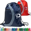 Heavy Duty Drawstring Cinch Backpack Side Mesh Pocket 15"x18 | https://www.bestnamebadges.com