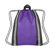 Reflective Sports Gym Drawstring Backpack | https://www.bestnamebadges.com