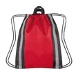 Reflective Sports Gym Drawstring Backpack | https://www.bestnamebadges.com