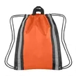 Reflective Sports Gym Drawstring Backpack | https://www.bestnamebadges.com