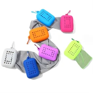 Sports Cooling Towel with Silicone Case